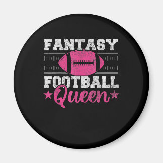 Fantasy Football Queen Funny Game Day Fantasy Gesc Magnet