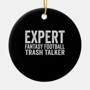 Fantasy Football Trash Talker Funny Geschenk Keramik Ornament