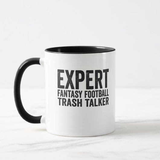 Fantasy Football Trash Talker Funny Geschenk Tasse (Links)
