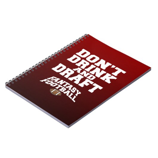 Fantasy Football - Trinken Sie nicht und entwerfen Notizblock (Linke Seite)