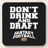 Fantasy Football Trinken Sie nicht und entwerfen Untersetzer (Vorderseite)