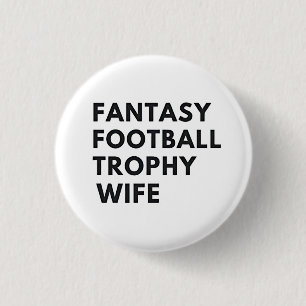 Fantasy Football Trophäe Ehefrau Funny Couples Button