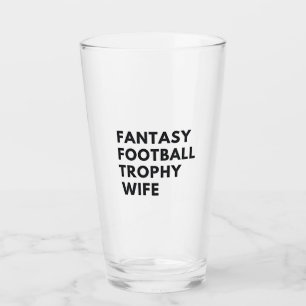 Fantasy Football Trophäe Ehefrau Funny Couples Glas