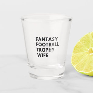 Fantasy Football Trophäe Ehefrau Funny Couples Schnapsglas