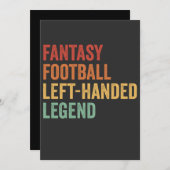Fantasy Football Verlassen Handgriff Legend Funny Einladung (Vorne/Hinten)