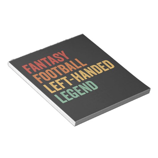 Fantasy Football Verlassen Handgriff Legend Funny  Notizblock (angewinkelt)