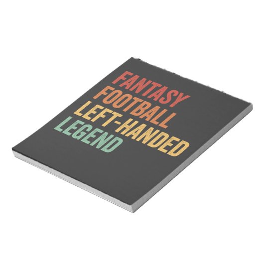 Fantasy Football Verlassen Handgriff Legend Funny  Notizblock (Rotiert)