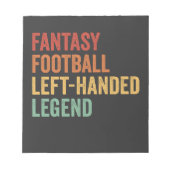 Fantasy Football Verlassen Handgriff Legend Funny  Notizblock (Vorderseite)