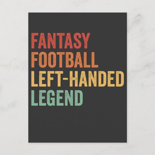 Fantasy Football Verlassen Handgriff Legend Funny Postkarte (Vorderseite)