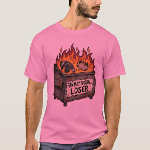 Fantasy-Football-Verlierer-Brennender-Mülleimer-Sh T-Shirt