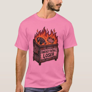 Fantasy-Football-Verlierer-Brennender-Mülleimer-Sh T-Shirt
