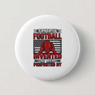 Fantasy Football Vintage Basketball Flag-Shirt-Des Button