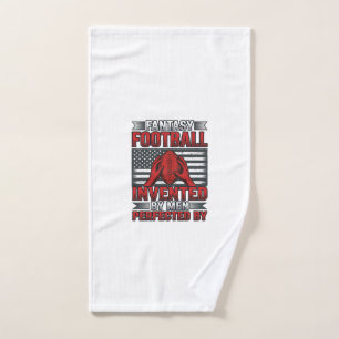 Fantasy Football Vintage Basketball Flag-Shirt-Des Handtuch