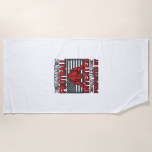 Fantasy Football Vintage Basketball Flag-Shirt-Des Strandtuch