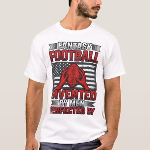 Fantasy Football Vintage Basketball Flag-Shirt Des T-Shirt