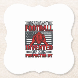 Fantasy Football Vintage Basketball Flag-Shirt-Des Untersetzer