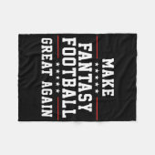 Fantasy Football wieder großartig machen Fleecedecke (Vorderseite (Horizontal))