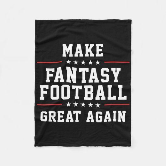 Fantasy Football wieder großartig machen Fleecedecke (Vorderseite)