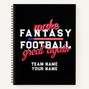 Fantasy Football Wieder sehr viel B Entwurf des Ko Notizblock