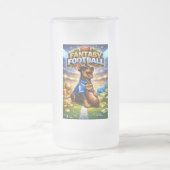 Fantasy football with dog mattglas bierglas (Mittel)