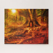 Fantasy forest art jigsaw puzzle, verzauberter Wal Puzzle (Horizontal)