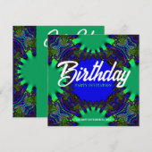 Fantasy Forest Birthday Einladung (Vorne/Hinten)