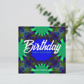 Fantasy Forest Birthday Einladung (Stehend Vorderseite)