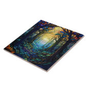 Fantasy Forest Buntglas Fliese (Seite)