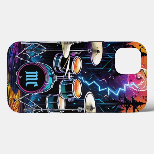 Fantasy Forest Drum Set Case-Mate iPhone Hülle (Rückseite (Horizontal))