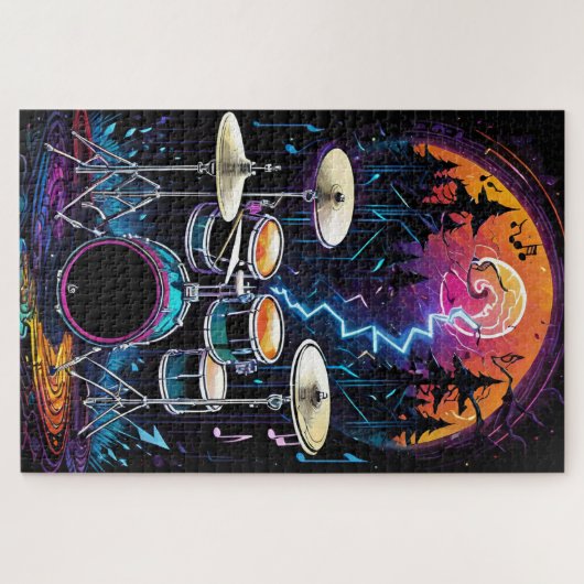 Fantasy Forest Drum Set Puzzle (Horizontal)