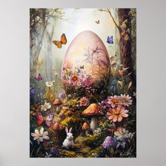 Fantasy Forest Egg Osterposter Poster (Vorne)