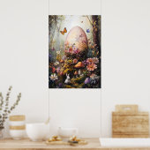 Fantasy Forest Egg Osterposter Poster (Küche)