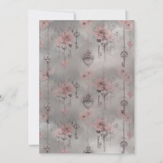 Fantasy Forest Fairy Door Einladung (Rückseite)