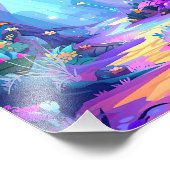 Fantasy Forest Fotodruck (Ecke)