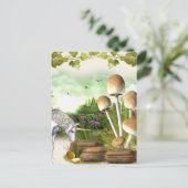 Fantasy Forest Journal Ephemera Feiertagspostkarte (Stehend Vorderseite)