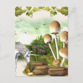 Fantasy Forest Journal Ephemera Feiertagspostkarte