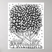 Fantasy Forest Leafy Treatment Obelisk Poster (Vorne)