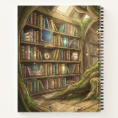 Fantasy Forest Mädchen Notizbuch (Rückseite)