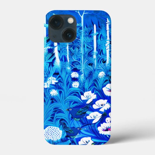 Fantasy Forest mit Blume und Vögeln Case-Mate iPhone Hülle (Rückseite)