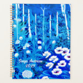 Fantasy Forest mit Blume und Vögeln Planer (Vorderseite)