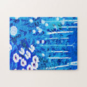 Fantasy Forest mit Blume und Vögeln Puzzle (Horizontal)