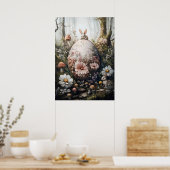 Fantasy Forest Nature Rieseneier Wand Kunst, Dicht Poster (Küche)