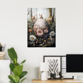 Fantasy Forest Nature Rieseneier Wand Kunst, Dicht Poster (Heimbüro)