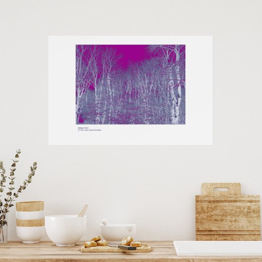 Fantasy Forest Poster (Küche)