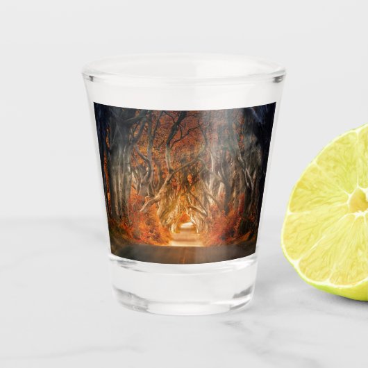 Fantasy Forest Shorest Glass Schnapsglas (Vorderseite)