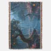 Fantasy Forest Throw Blanket Decke (Vorderseite Vertikal)