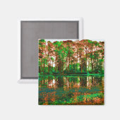 Fantasy Forest von Shirley Taylor Magnet (Vorderseite/Rückseite)