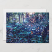 Fantasy Forest Woodland Schmetterlinge Vielen Dank Mitteilungskarte (Vorderseite)