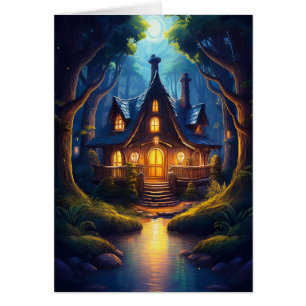 Fantasy Forest Zuhause Adresswechsel-Karte