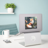Fantasy Fox Nature Art Aufkleber (Laptop auf Schreibtisch)